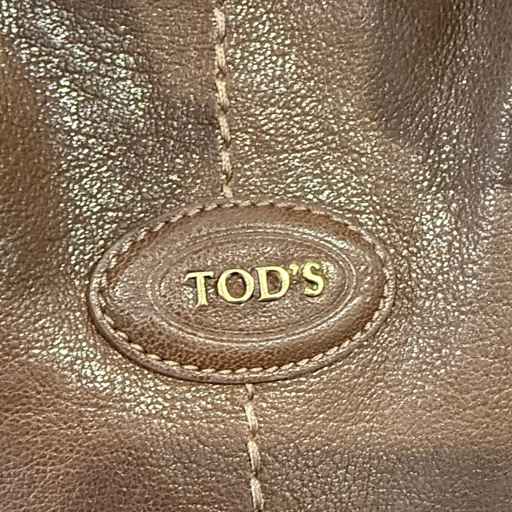 Tod's G-Bag Sacca Grande Brown Leather Tote Shoulder Bag with Dustbag - Picture 7 of 13